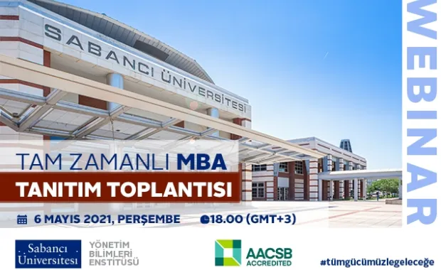 Tam Zamanlı MBA Programı Online Tanıtım Toplantısına Davetlisiniz