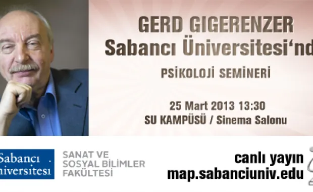 Gerd Gigerenzer'den Psikoloji Semineri Canlı Yayın