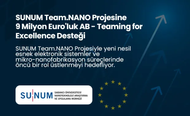 SUNUM Team.NANO Projesine 9 Milyon Euro&#039;luk AB - Teaming for Excellence Desteği