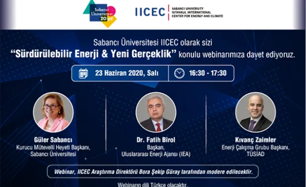 “Sürdürülebilir Enerji & Yeni Gerçeklik” webinarı