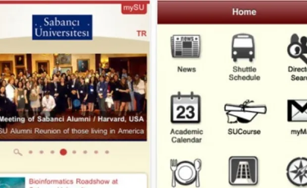 Sabancı Üniversitesi'nin akıllı telefon ve tablet uygulaması ISabancı'yı indirdiniz mi?