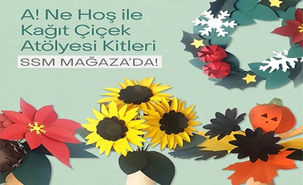 Müzeden yetişkinler için Kağıt Çiçek Yapım Atölyesi