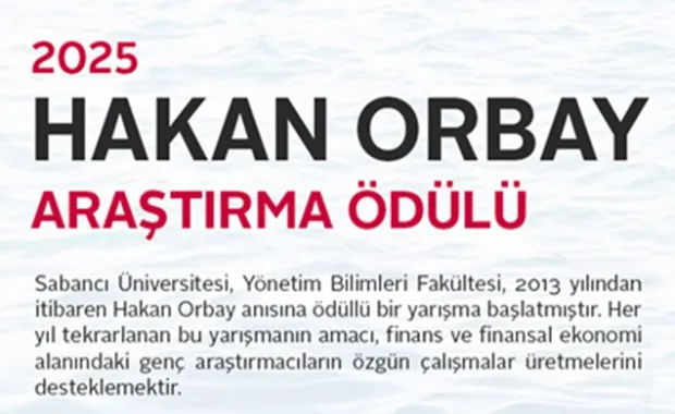 Hakan Orbay 2025 Araştırma Ödülleri İçin Başvurular Başladı
