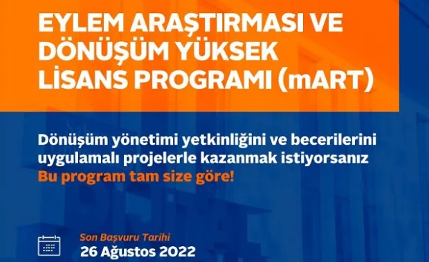 mART Tezsiz Yüksek Lisans Programında Başvuru Süresi Uzatıldı