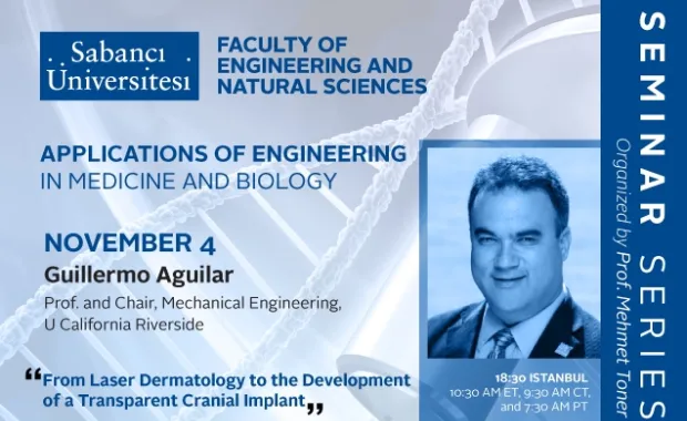 Guillermo Agular'dan "From Laser Dermatology to the Development of a Transparent Cranial Implant" semineri