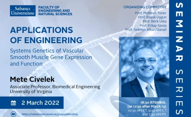 Mete Civelek'ten "Systems Genetics of Vascular Smooth Muscle Gene Expression and Function" semineri