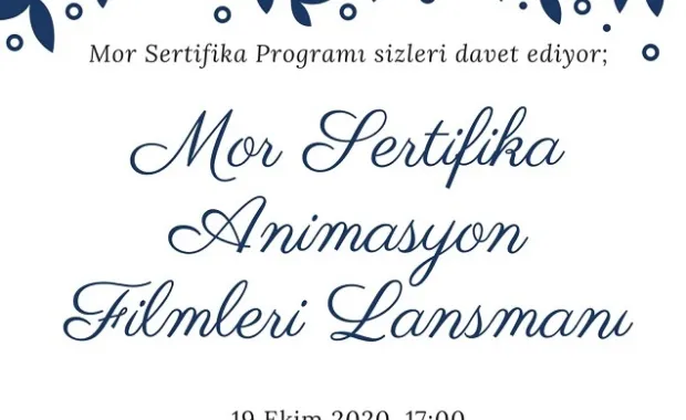 Mor Sertifika Animasyon Filmleri Lansmanı