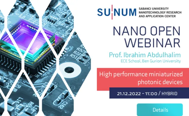 Nano Open Seminer Serisi'nin yeni konuğu Prof. Ibrahim Abdulhalim