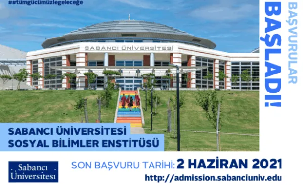 Sabancı Üniversitesi Sosyal Bilimler Enstitüsü Lisansüstü Programları (Yüksek Lisans/Doktora) 2021–2022 Güz Dönemi Başvuruları