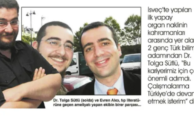 İlk yapay organ nakli