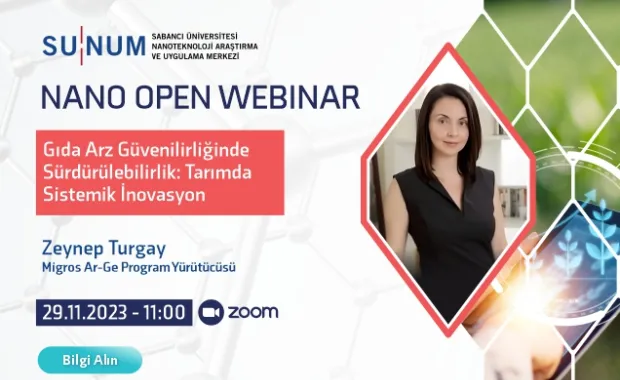  Nano Open Seminer Serisi'nin yeni konuğu Zeynep Turgay