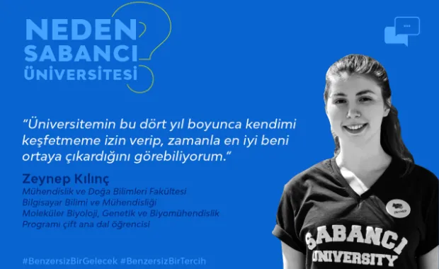 “Üniversitemin bu dört yıl boyunca kendimi keşfetmeme izin verip, zamanla en iyi beni ortaya çıkardığını görebiliyorum.”
