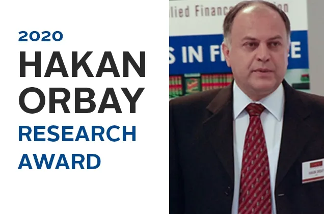The winner of the Hakan Orbay Research Award 2020 announced