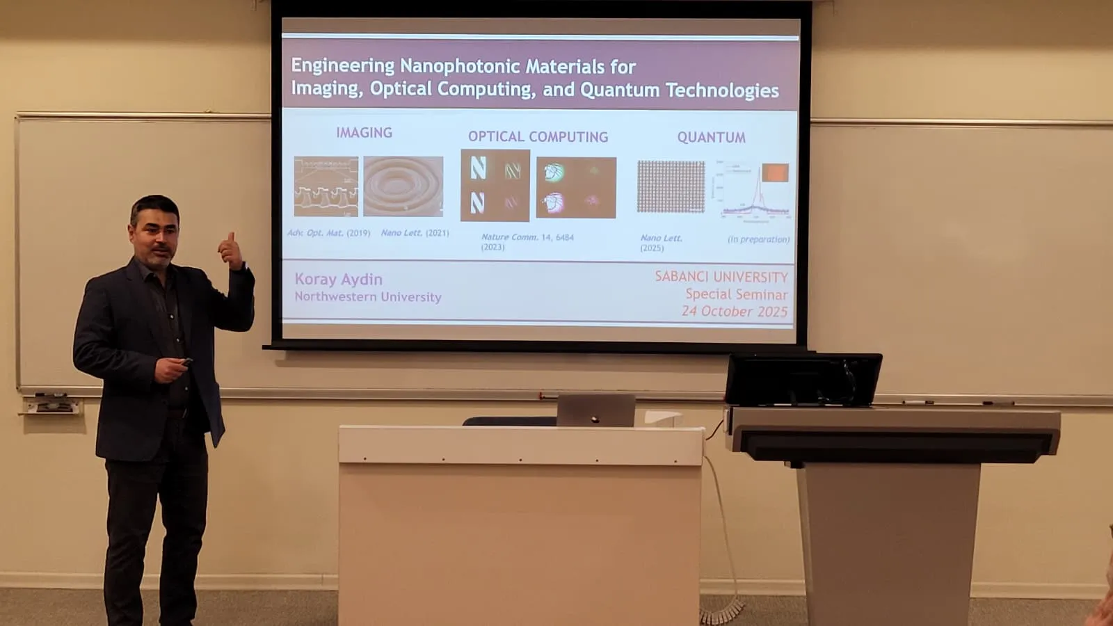 Nanofotonik malzemelerle geleceğin teknolojileri Sabancı Üniversitesi’nde konuşuldu
