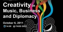 Creativity in music, business and diplomacy seminar &amp; mini concert