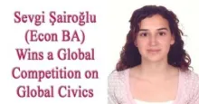 Wins a global civics competition