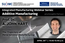 SU-IMC Thematic Webinar Series's new guest is A. John Hart SU-IMC Thematic Webinar Series's new guest is A. John Hart