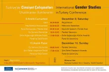 International Gender Studies in Turkey Conference will take place on December, 9-10 in İstanbul
