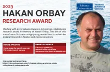 Applications Open for the 2023 Hakan Orbay Research Awards