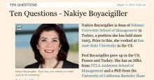Financial Times: &quot;Ten Questions - Nakiye Boyacigiller&quot;