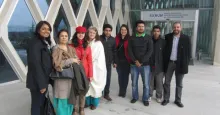 Campus visit by Pakistani students