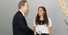 Our Alumni Sevgi Şairoğlu attended “The peace day ceremony”