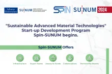 "Sustainable Advanced Material Technologies" Development Programme Spin-SUNUM begins.