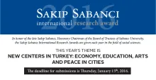 2016 Sakıp Sabancı International Research Awards