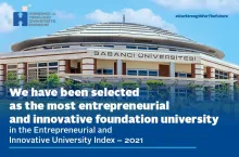 Sabancı University has been selected the most entrepreneurial and innovative foundation university