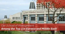 Our School of Management among the top 3 in Eurasia and the Middle East