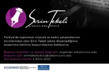 Şirin Tekeli Araştırma Ödülü 