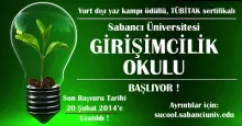 Sabancı Üniversitesi Girişimcilik Okulu Başlıyor!