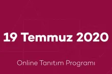 19 Temmuz 2020 Online Tanıtım Programı