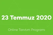 23 Temmuz 2020 Online Tanıtım Programı