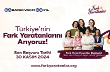 Sabancı Vakfı, Fark Yaratanlar Programı Kapsamında Türkiye’nin Fark Yaratanları’nı Arıyor!