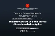 Cumhurbaşkanlığı İnsan Kaynakları Ofisi&#039;nden Duyuru