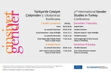 Türkiye’de Cinsiyet Çalışmaları Uluslararası Konferansı 7-8 Aralık’ta İstanbul’da