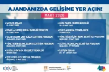 EDU Açık Eğitimler Mart ayı takvimi açıklandı