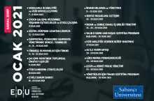 EDU’dan Ocak’ta 17 Farklı Bireysel Eğitim