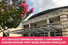Yatay Geçiş Başvuru Sonuçları