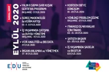 EDU Açık Eğitimler’den Eylül Ayında 10 Eğitim