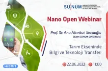 Nano Open Seminer Serisi'nin yeni konuğu Prof. Dr. Ahu Altınkut Uncuoğlu