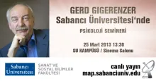Gerd Gigerenzer'den Psikoloji Semineri Canlı Yayın