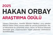 Hakan Orbay 2025 Araştırma Ödülleri İçin Başvurular Başladı