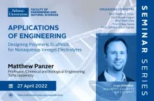 Matthew Panzer'den "Designing Polymeric Scaffolds for Nonaqueous Ionogel Electrolytes" semineri
