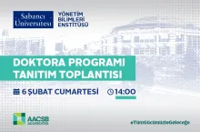 Yönetim Bilimleri Enstitüsü Doktora Programı Tanıtım Toplantısına Davetlisiniz