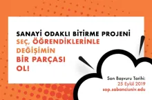 Sanayi Odaklı Projeler ENS 491 Mezuniyet Programı başvuruları