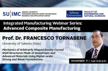 SU-IMC Tematik Seminer Serisi'nin yeni konuğu Francesco Tornabene