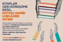 Kitaplar İhtiyaç Sahibi Liselilere Gitsin!