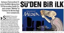 SUOyuncuları Medea ile Hürriyet Kampüs'te